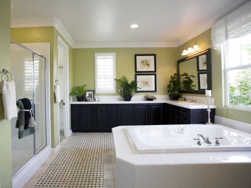 Spacious Master Bathroom with Natural Light